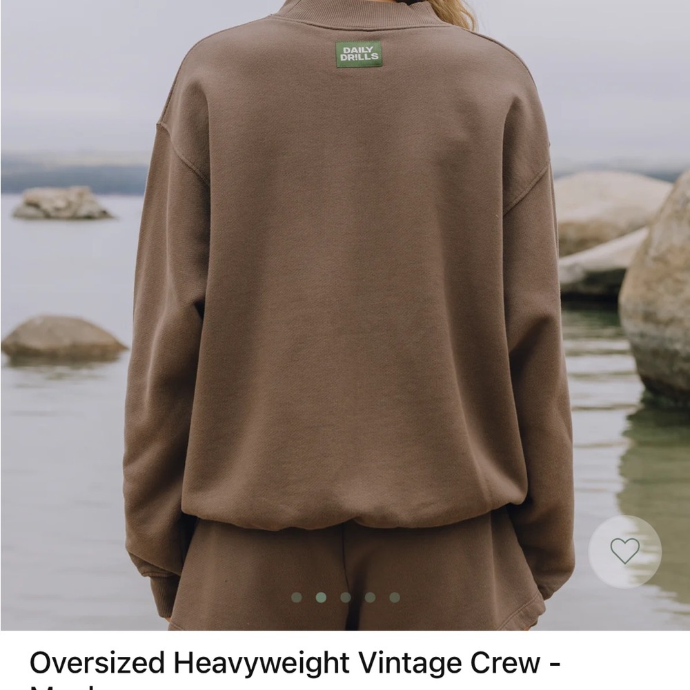 Daily Drills Brown Oversized Jacket
